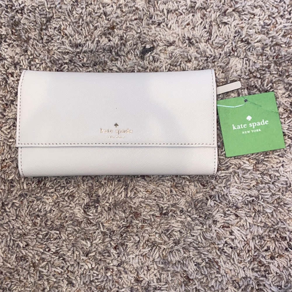 Kate Spade Grey Leather Phone Wallet / Iphone6